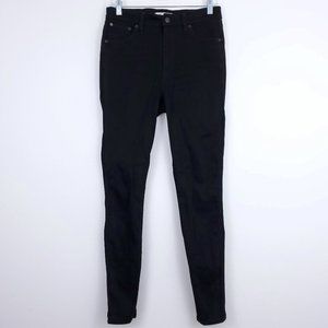 Madewell Black 10" High Rise Skinny Jeans 28T